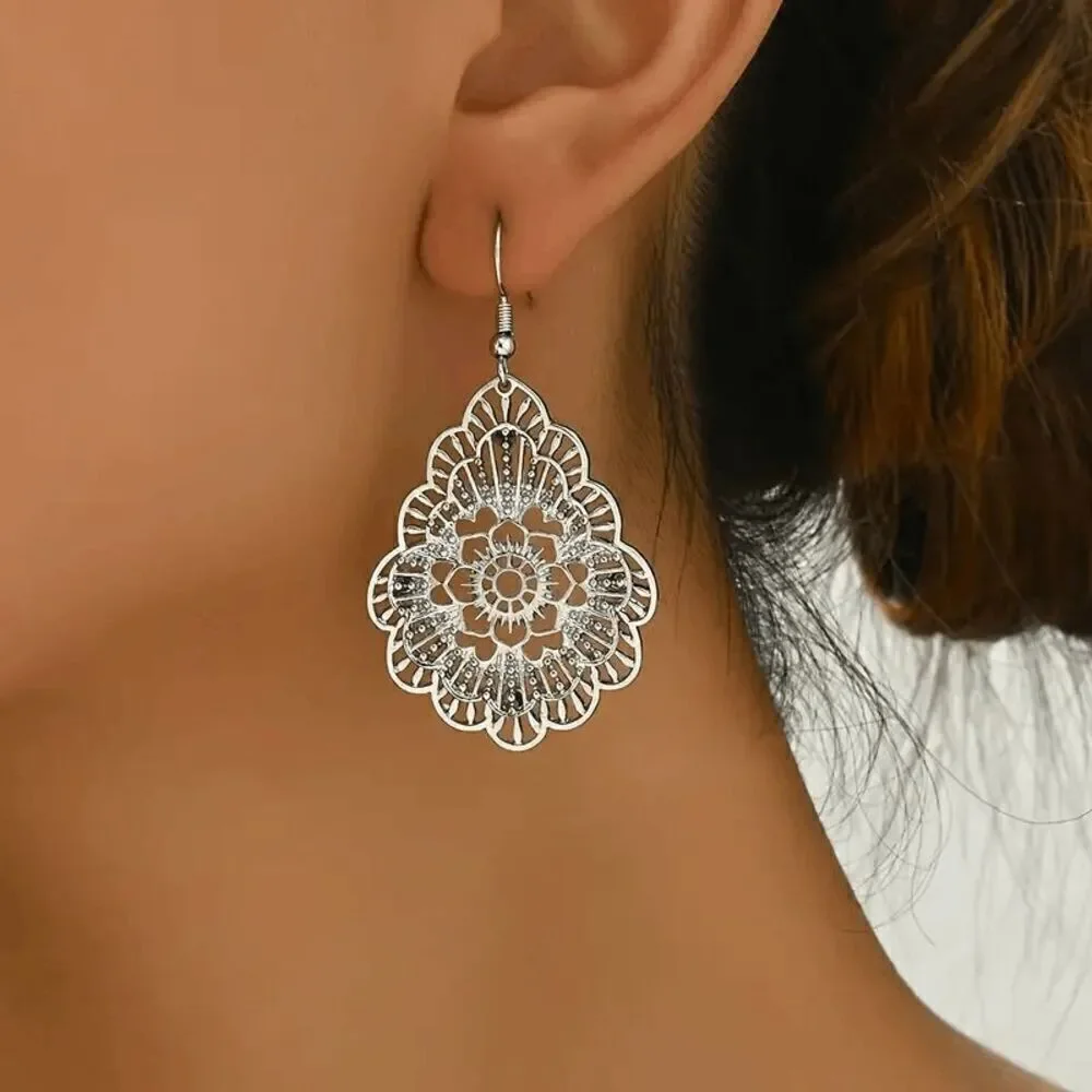 Boho Filigree Dangle Earrings